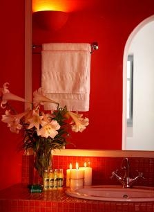 Badezimmer Red Suite
